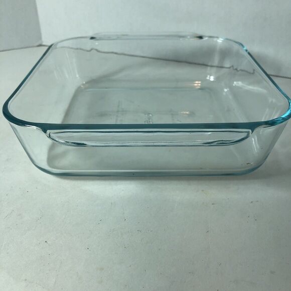 Pyrex‎ Dish Pan 2 Qt Clear 8x8x2 Square Casserole Brownie Baking #222 No Lid B3 - Picture 6 of 9